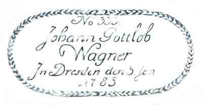 SignaturClavecin Royal Wagner Dresden